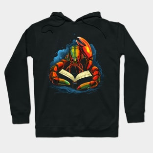 Lobster Reads Book Hoodie